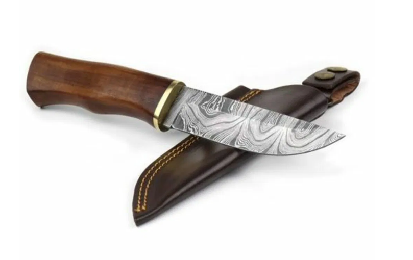 Cuchillo Njord Oskar Bushcraft acero Damasco