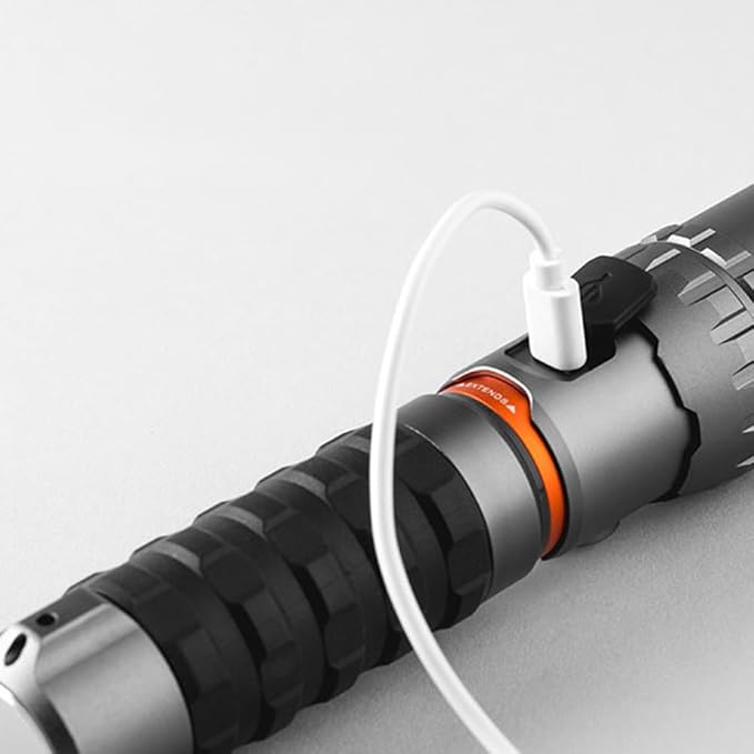 NEBO Slyde King 2K - Linterna Recargable 2000 Lumen y Luz de Trabajo 500 Lumen - 5 Modos de Iluminación Con Base Magnética