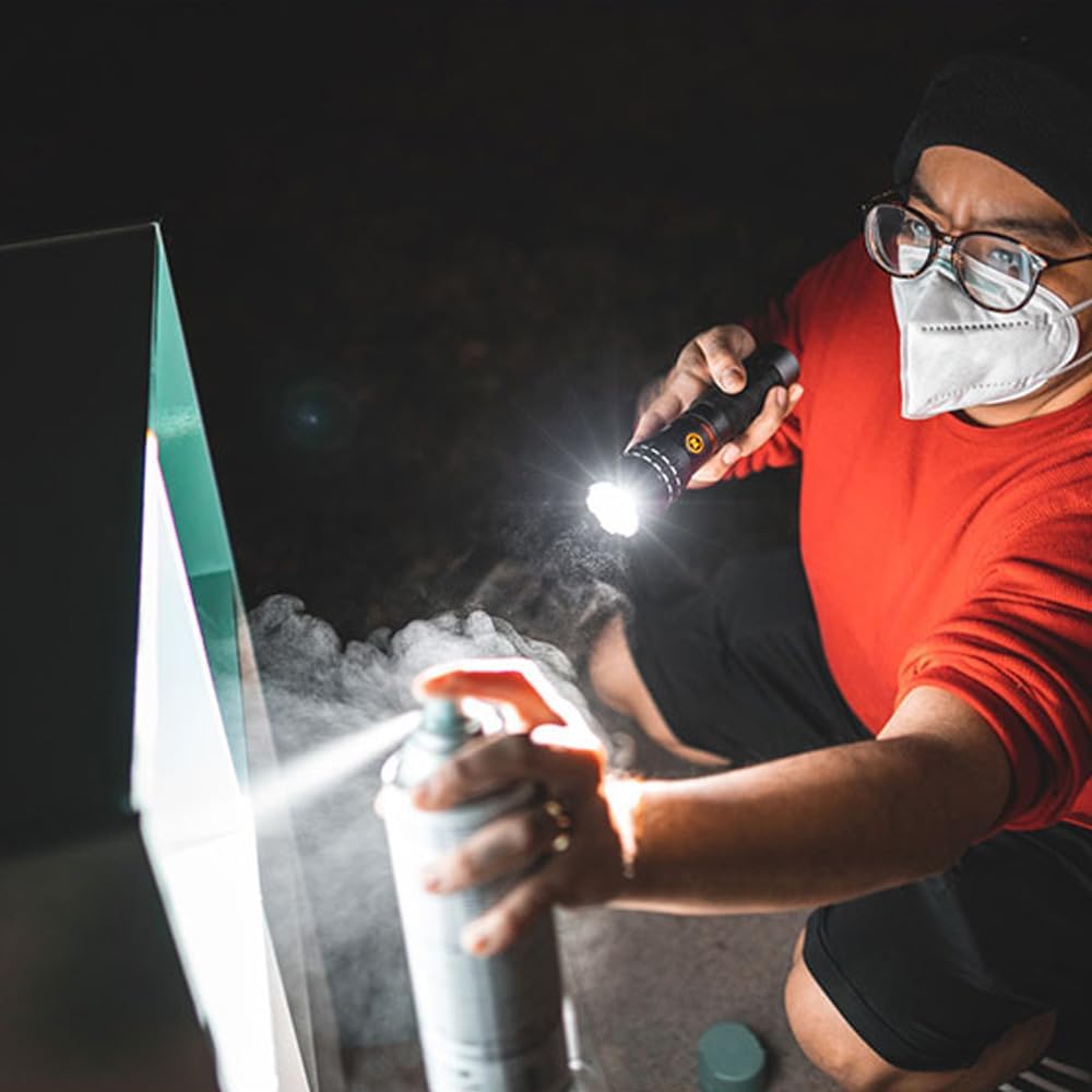 NEBO Slyde King 2K - Linterna Recargable 2000 Lumen y Luz de Trabajo 500 Lumen - 5 Modos de Iluminación Con Base Magnética