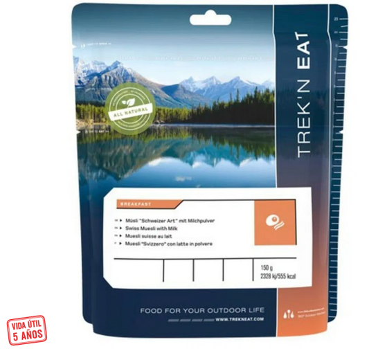 Muesli suizo con leche Trek'n Eat