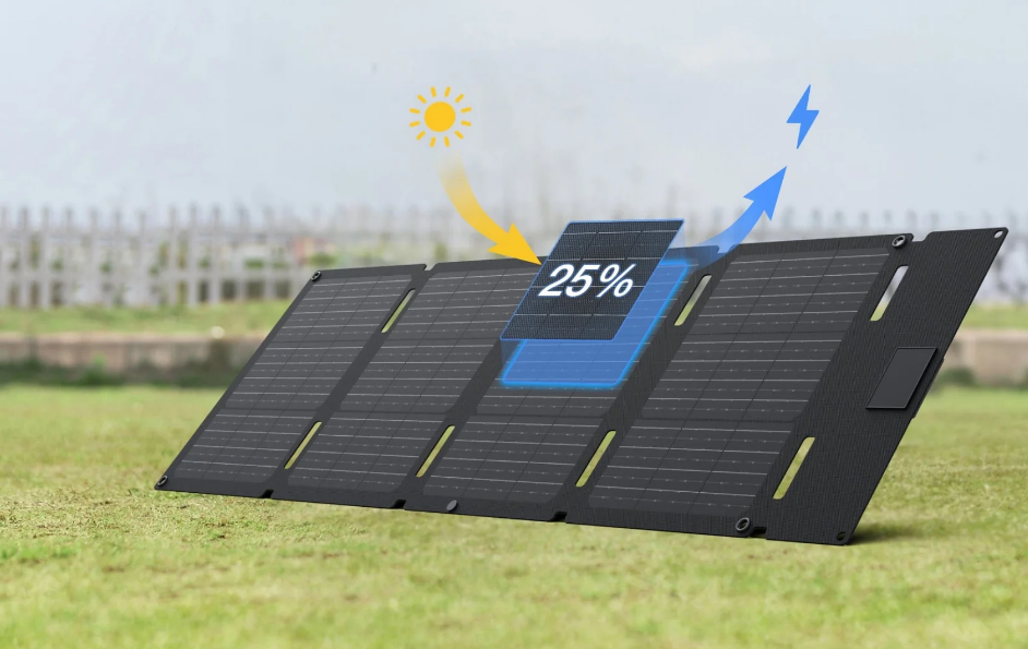 Panel Solar Portátil EcoFlow 45W Tipo-C, Compacto, IP68 Alta Eficiencia con Tecnología TOPCon