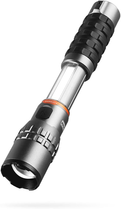 NEBO Slyde King 2K - Linterna Recargable 2000 Lumen y Luz de Trabajo 500 Lumen - 5 Modos de Iluminación Con Base Magnética