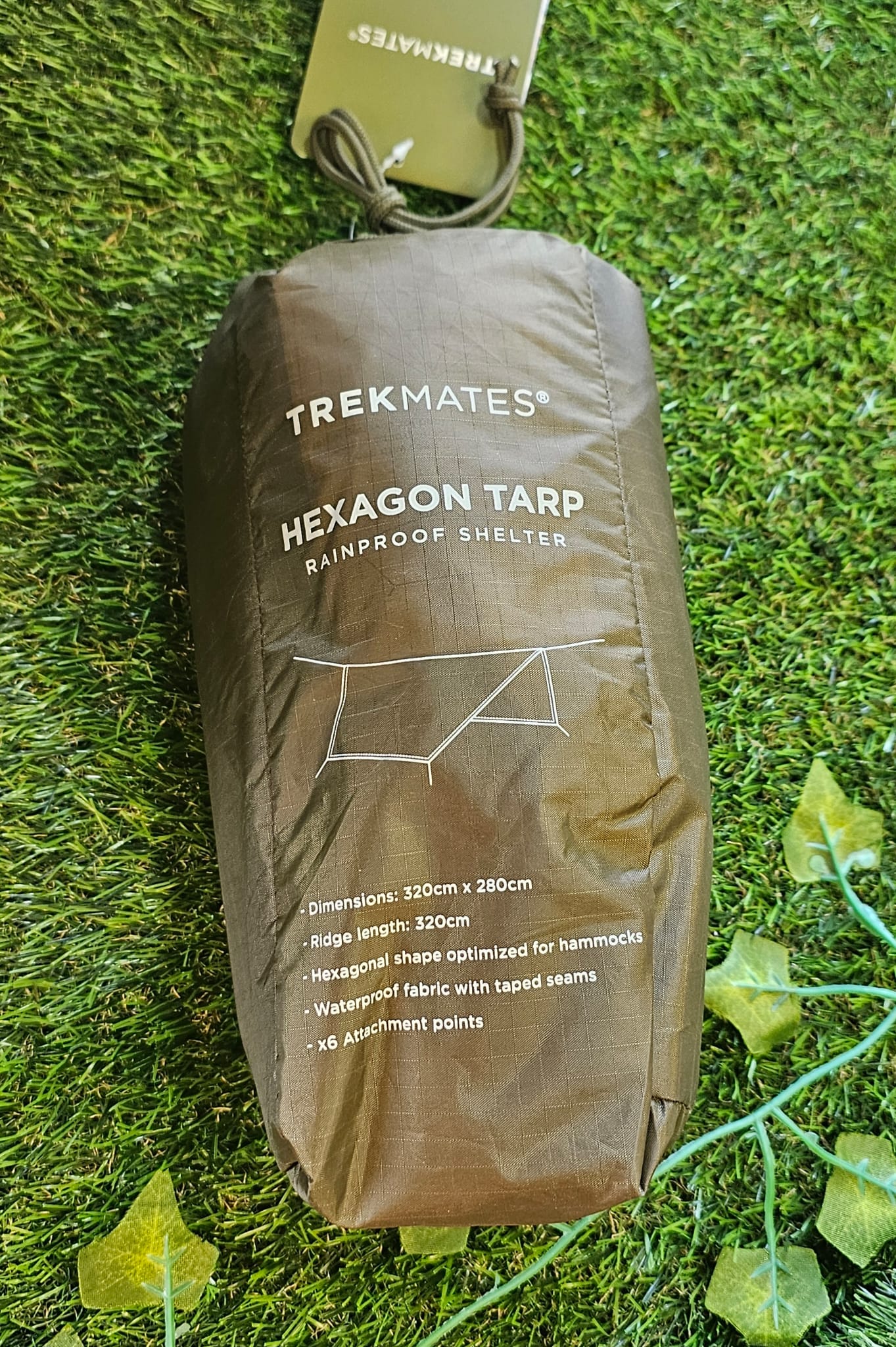 Tarp hexagonal de vivac y bushcraft Trekmates 320 cm x 280 cm