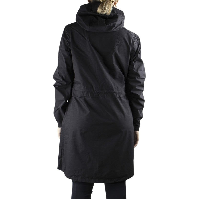 Anorak largo impermeable con membrana mod.Bishorn Negro Mujer