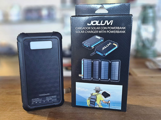 Cargador solar con Powerbank 12000 mAh