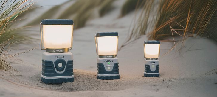 Farol de camping outdoor Outwell Carnelian 1000 lumenes.