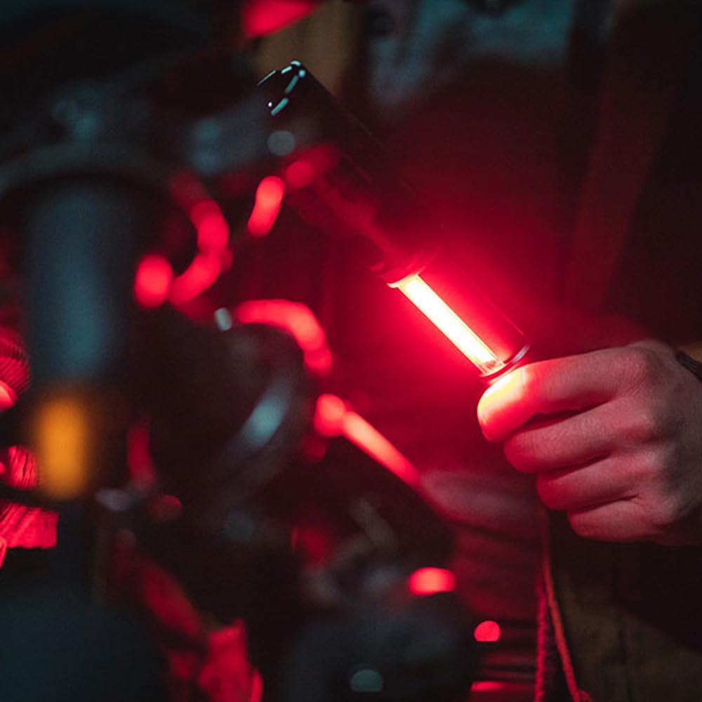 NEBO Slyde King 2K - Linterna Recargable 2000 Lumen y Luz de Trabajo 500 Lumen - 5 Modos de Iluminación Con Base Magnética