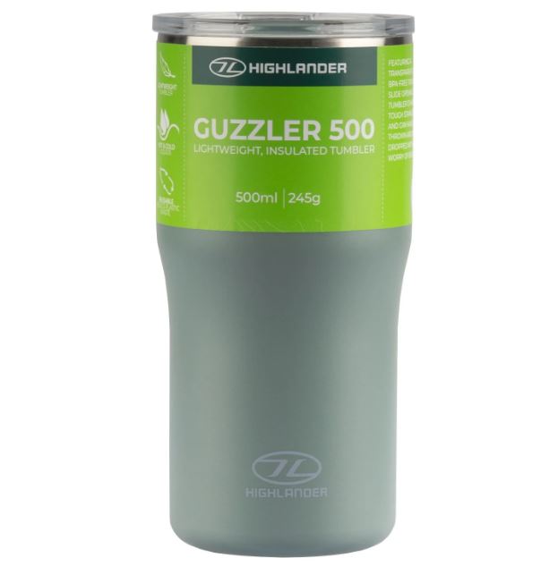 Vaso térmico con doble pared y aislamiento al vacío GUZZLER 500ml