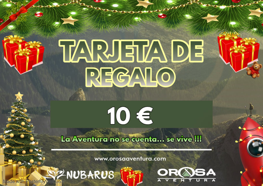 Tarjeta de regalo Orosa Aventura.