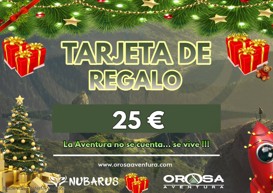 Tarjeta de regalo Orosa Aventura.