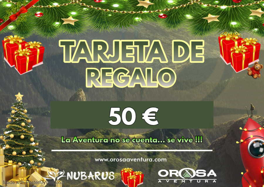 Tarjeta de regalo Orosa Aventura.