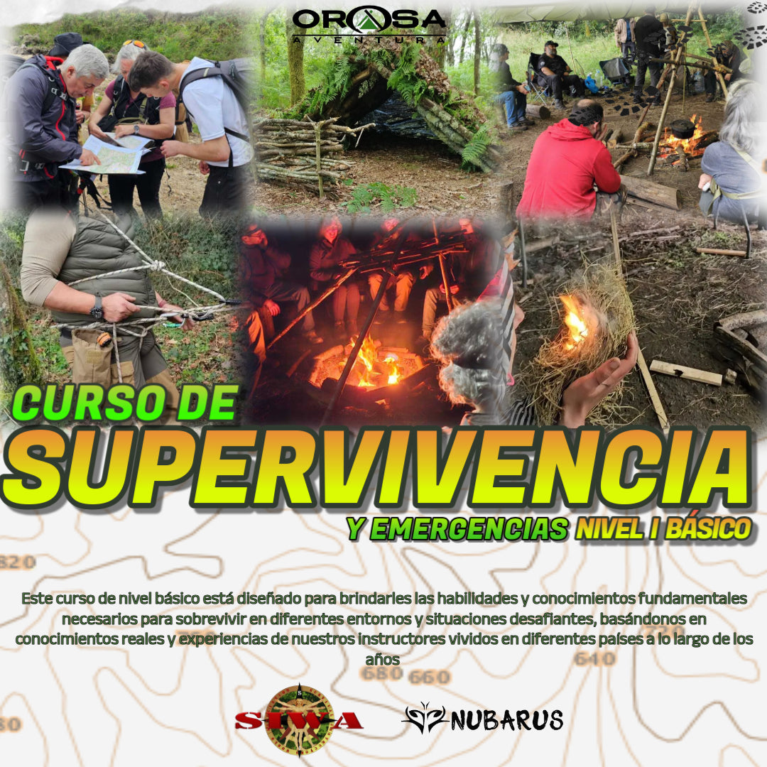 Curso de supervivencia nivel básico TEMN1 Orosa Aventura