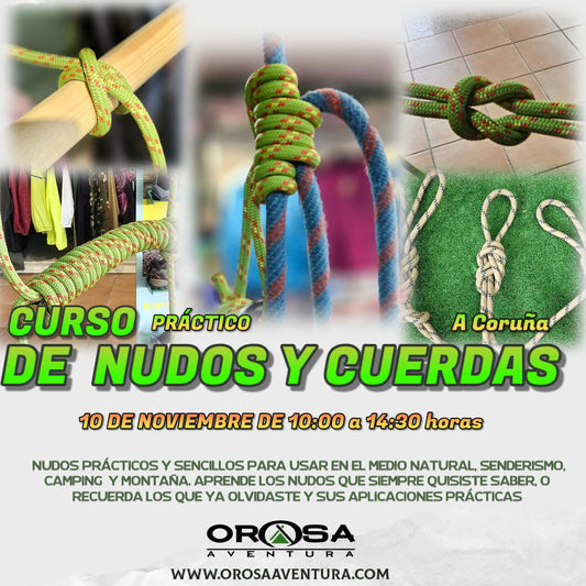 Curso práctico de nudos y cuerdas.