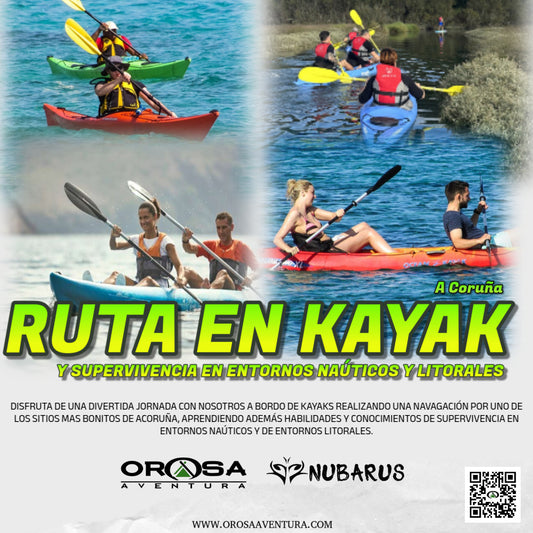 Ruta en kayak y taller de emergencias y supervivencia en entorno litoral