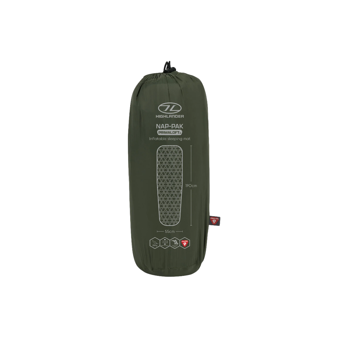 Colchoneta Highlander inflable para dormir NAP-PAK de Primaloft