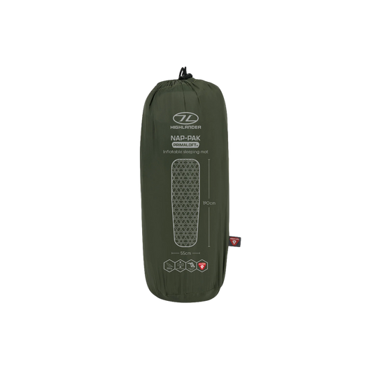 Colchoneta Highlander inflable para dormir NAP-PAK de Primaloft