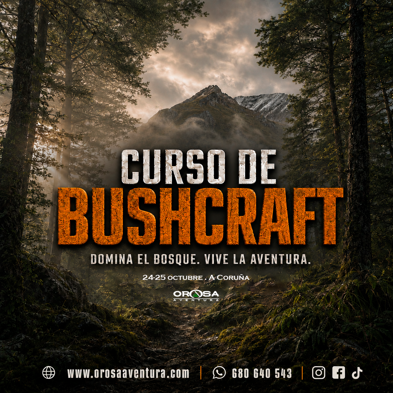 Curso de Bushcraft: habilidades tradicionales para vivir y desenvolverte en la naturaleza (24-25 octubre)