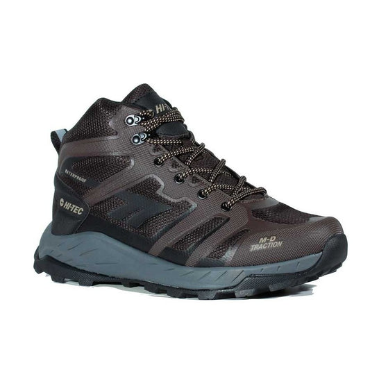 Bota de Senderismo para Hombre Hi-Tec TOUBKAL MID Marrón Impermeable/Transpirable