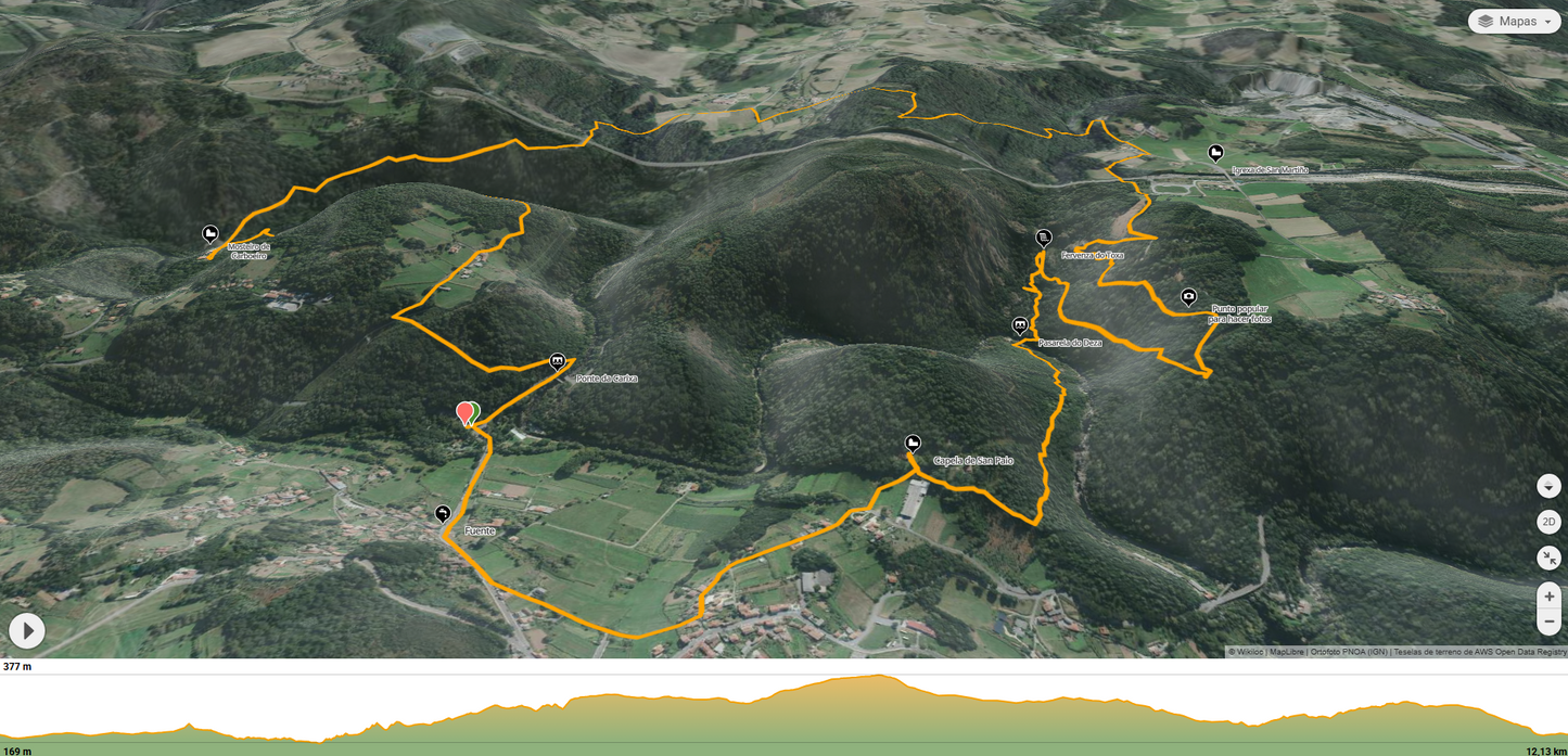 Ruta de senderismo, capela de San Paio, Fervenza do Toxa y pasarela del rio Deza  (19 Abril)