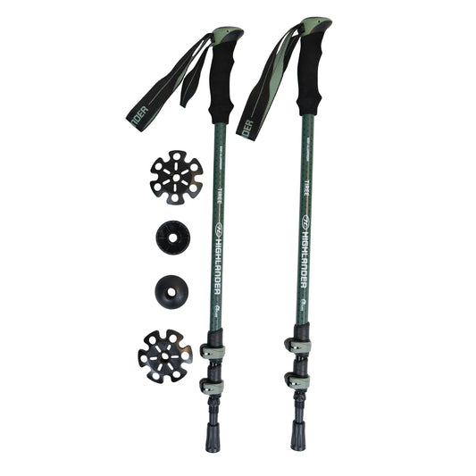 Bastones de senderismo y montaña Highlander (par)