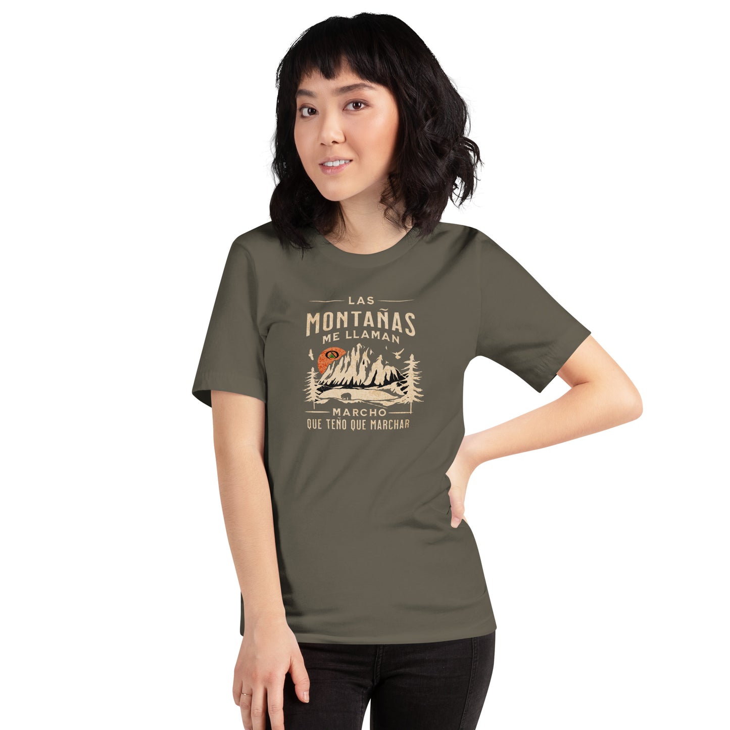 Camiseta de manga corta unisex Montañas Orosa Aventura