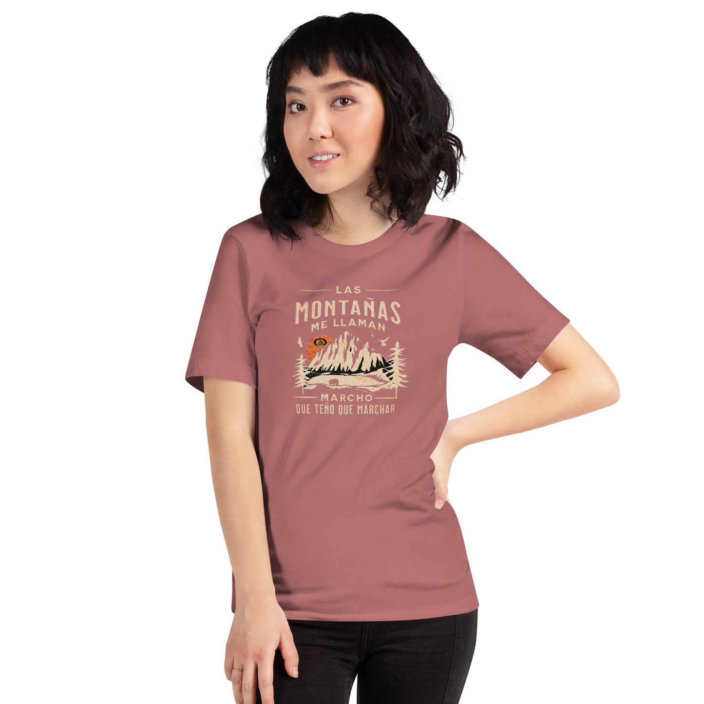 Camiseta de manga corta unisex Montañas Orosa Aventura