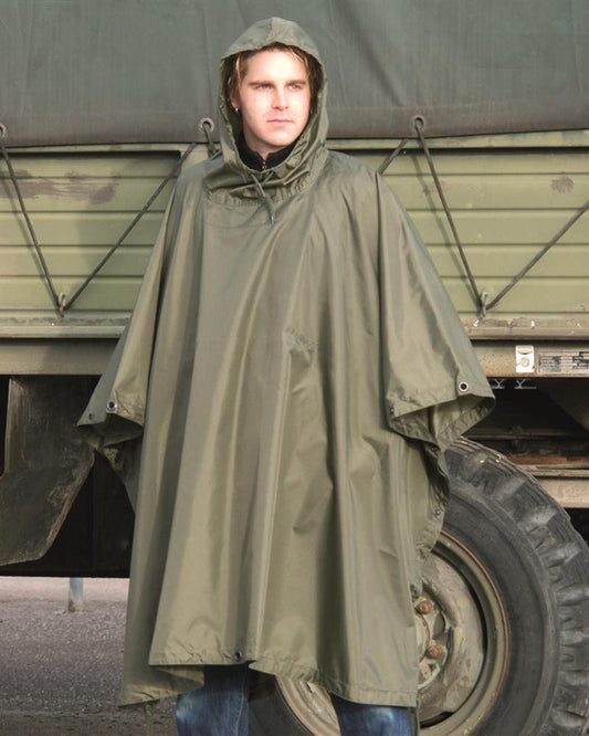 PONCHO R/S OLIV NORTHVIVOR