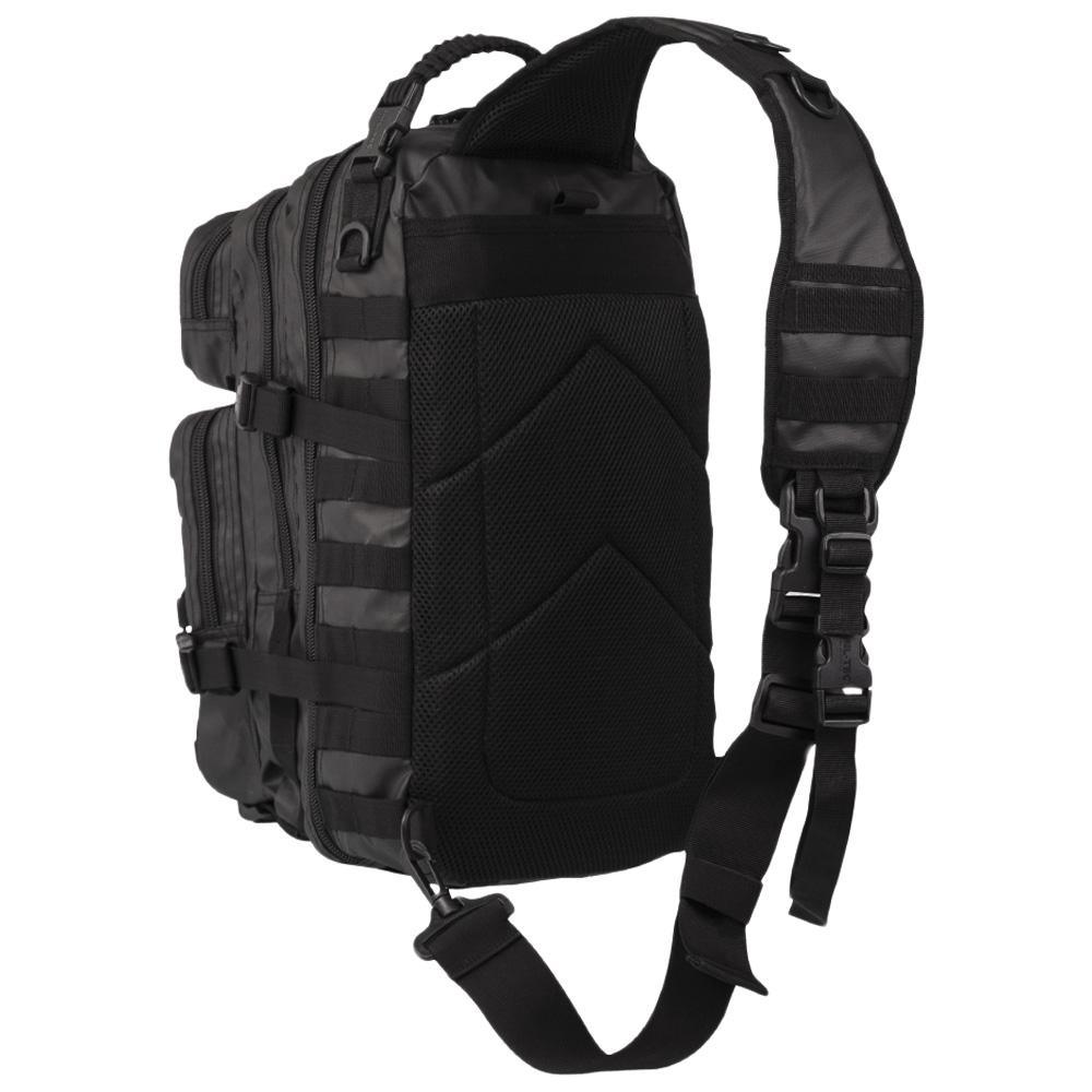 Mochila Bandolera Tactical negra One Strap 25L Mil-Tec NORTHVIVOR