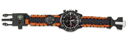 Reloj con paracord, brújula y ferrocerio NORTHVIVOR