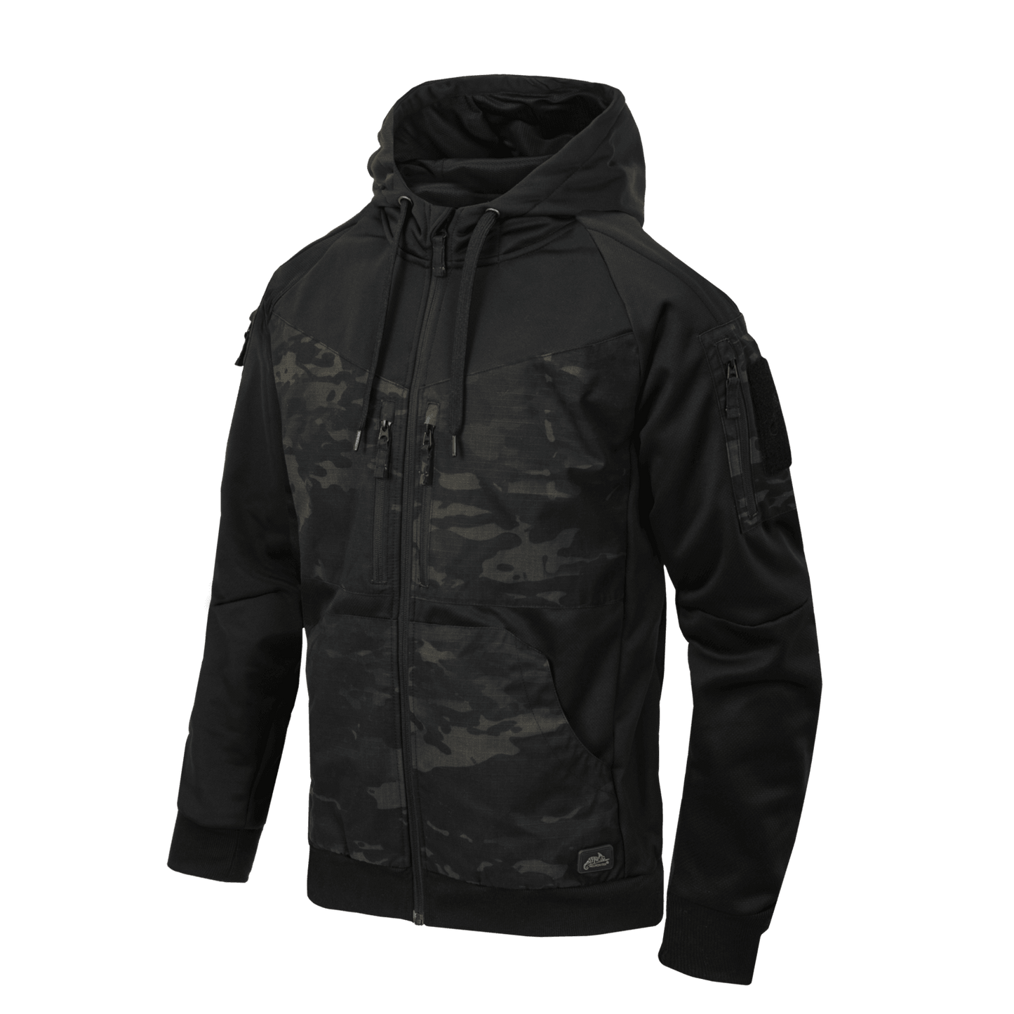 Sudadera Helikontex con capucha Rogue Fullzip Negra Multicam NORTHVIVOR