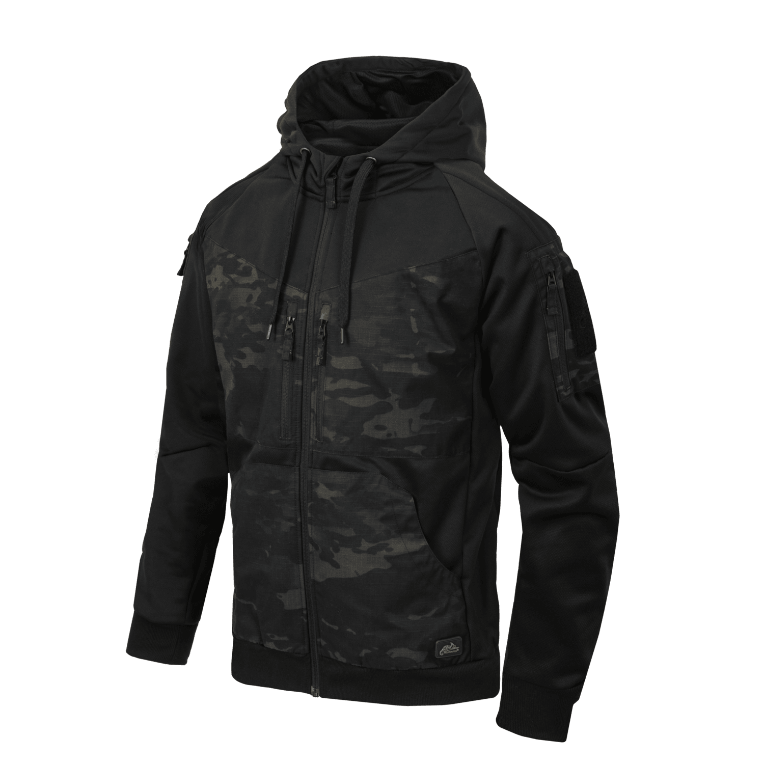 Sudadera Helikontex con capucha Rogue Fullzip Negra Multicam NORTHVIVOR