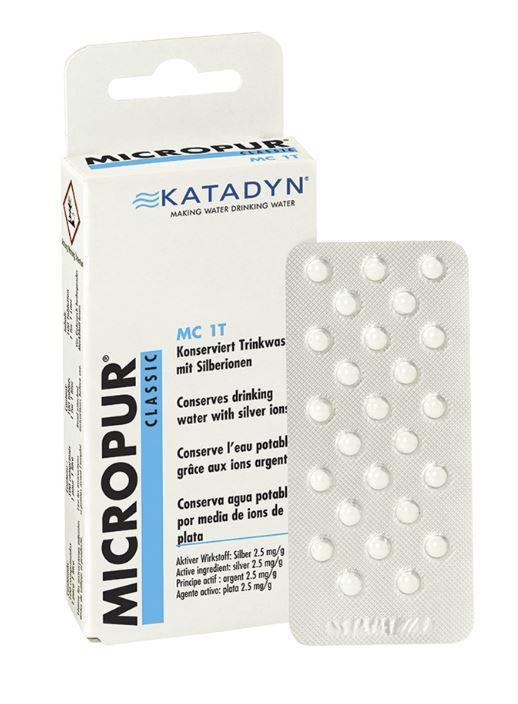 Pastillas potabilizadoras desinfectantes de agua katadyn micropur classic mc 1t NORTHVIVOR