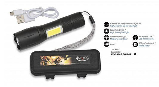 Linterna con Zoom 350lm Barra LED alta potencia NORTHVIVOR