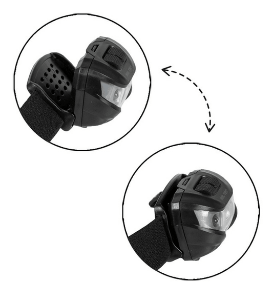 Linterna Frontal 200 lumen negro NORTHVIVOR