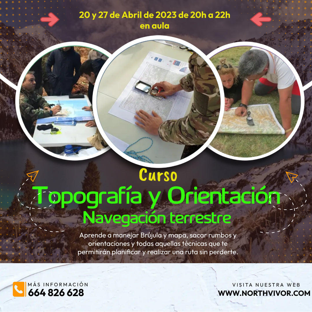 Curso de Topografia e Orientação, navegação terrestre